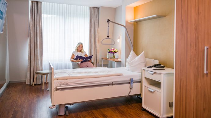 Patientin in Privita-Zimmer